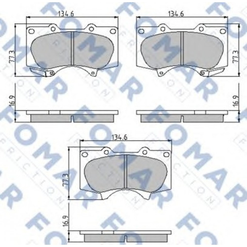 STABDŽIŲ TRINKELIŲ KOMPLEKTAS TOYOTA LAND CRUISER PRADO 2.4D-5.7 02.99-