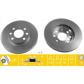 STABDŽIŲ DISKAS OPEL CORSA C 00-