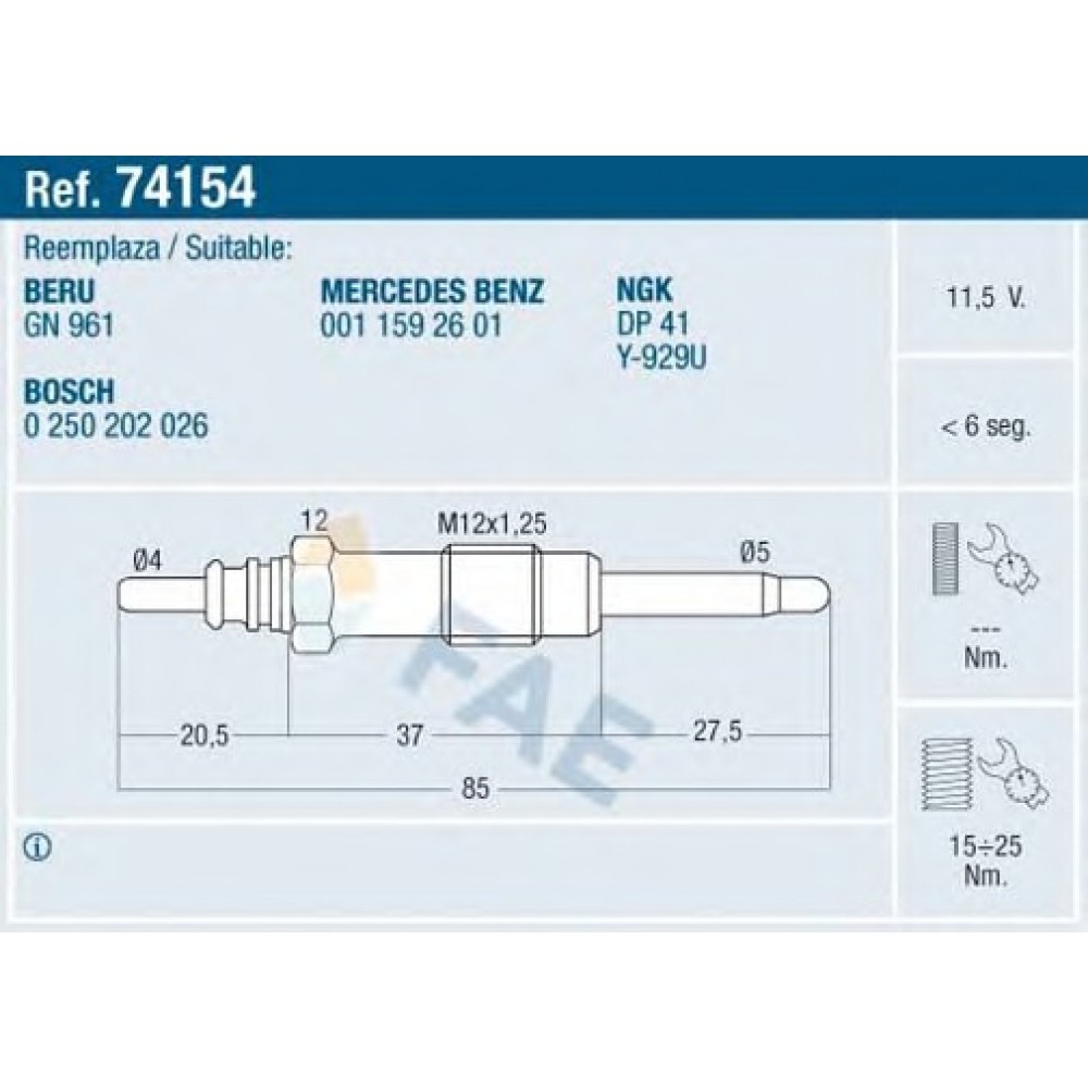 KAITINIMO ŽVAKĖ MB SPRINTER 212D-612D/W210