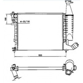 RADIATORIUS CITROEN,PEUGEOT -2012