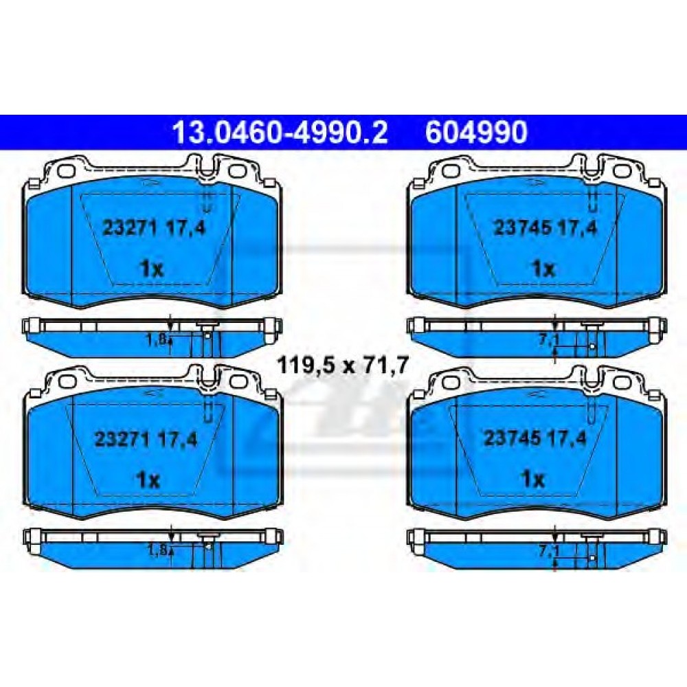 STABDŽIŲ TRINKELIŲ KOMPLEKTAS MB W220 98-,W163 00- PRIEKIS