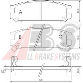 STABDŽIŲ TRINKELIŲ KOMPLEKTAS SUBARU LEGACY