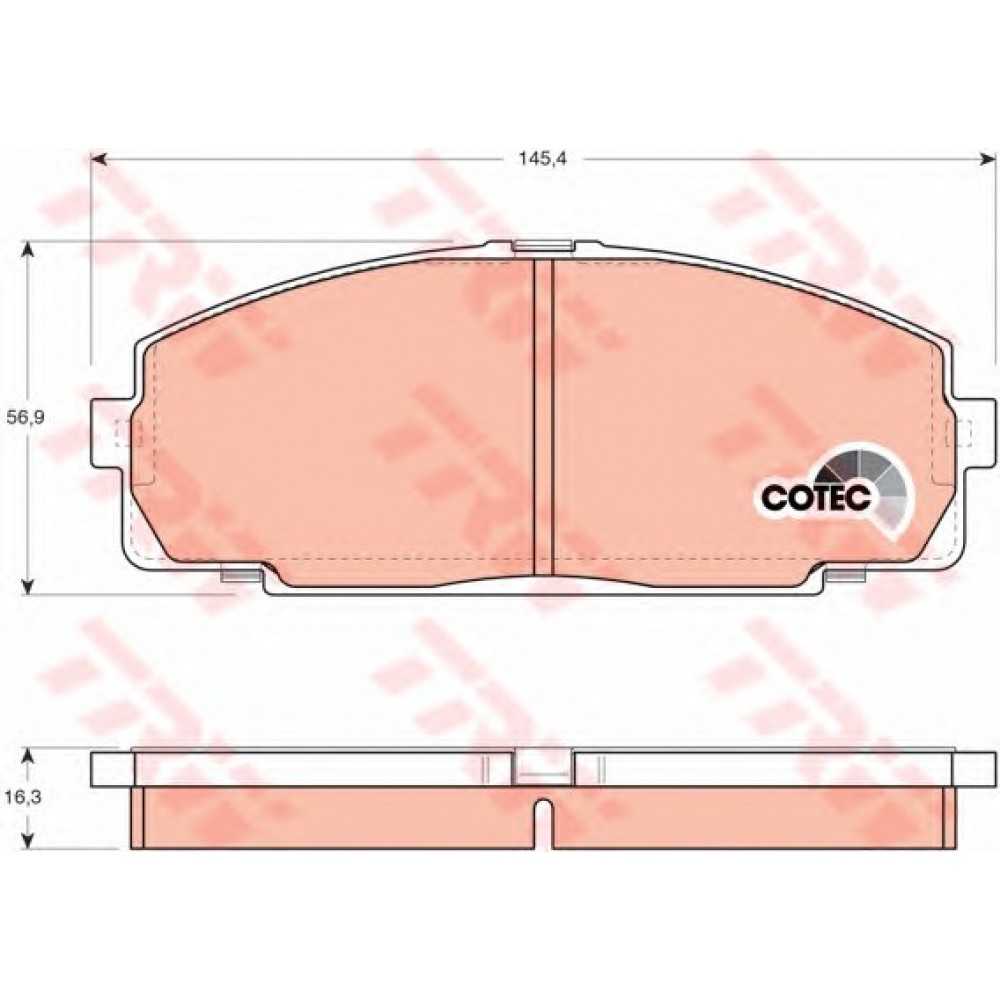 STABDŽIŲ TRINKELIŲ KOMPLEKTAS TOYOTA HI-ACE 84-/VW TARO 87-