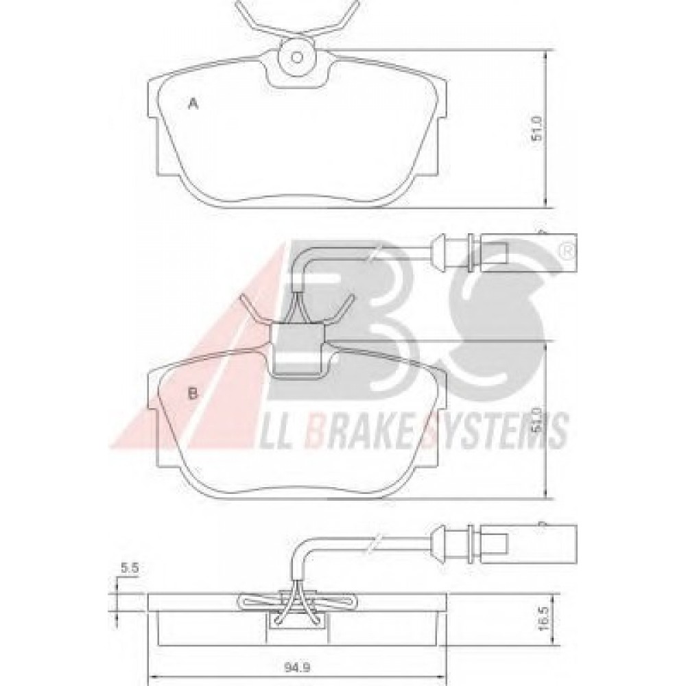 STABDŽIŲ TRINKELIŲ KOMPLEKTAS VW SHARAN 00-,FORD GALAXY,SEAT