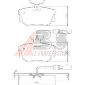 STABDŽIŲ TRINKELIŲ KOMPLEKTAS VW SHARAN 00-,FORD GALAXY,SEAT