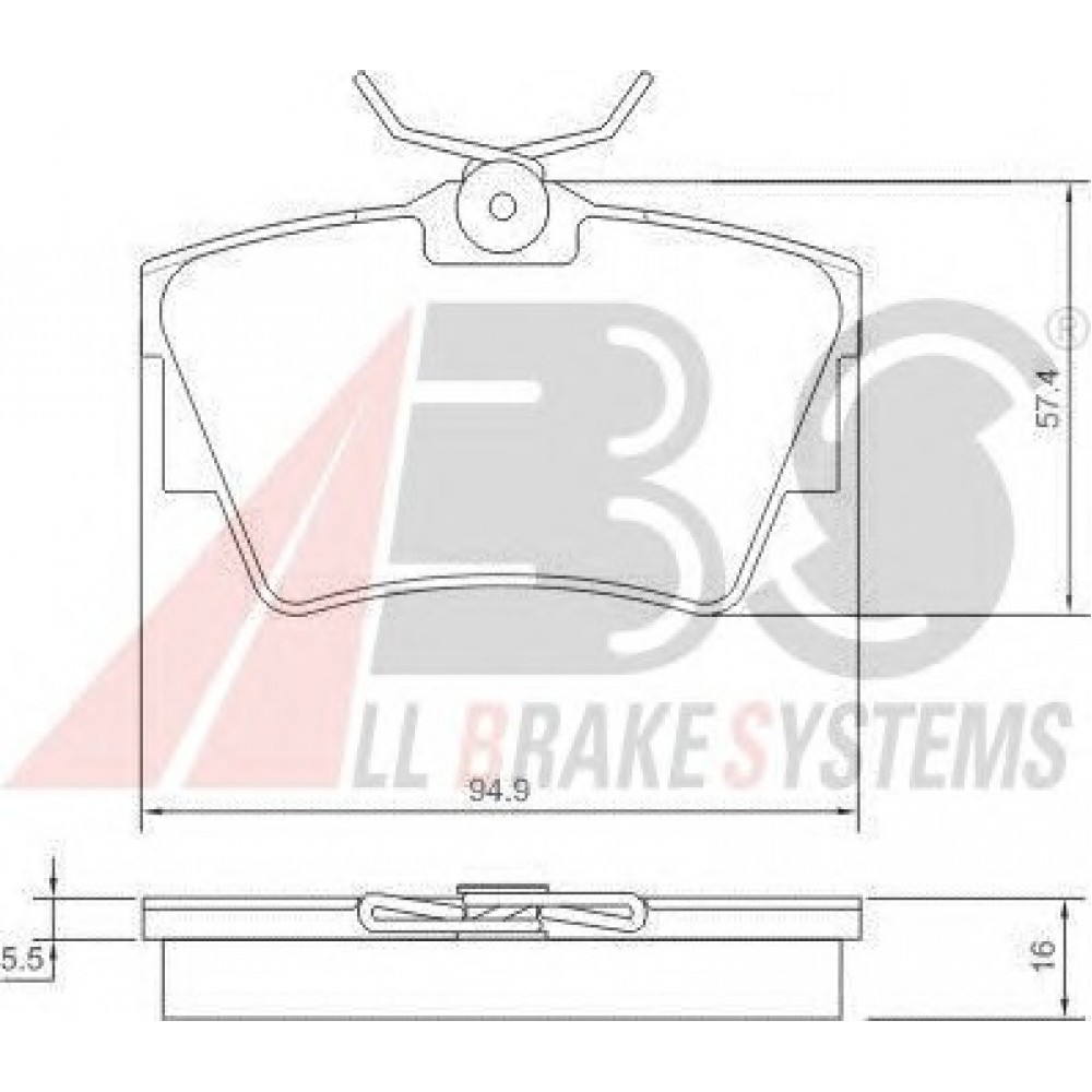 STABDŽIŲ TRINKELIŲ KOMPLEKTAS OPEL VIVARO 01-,RENAULT TRAFIC