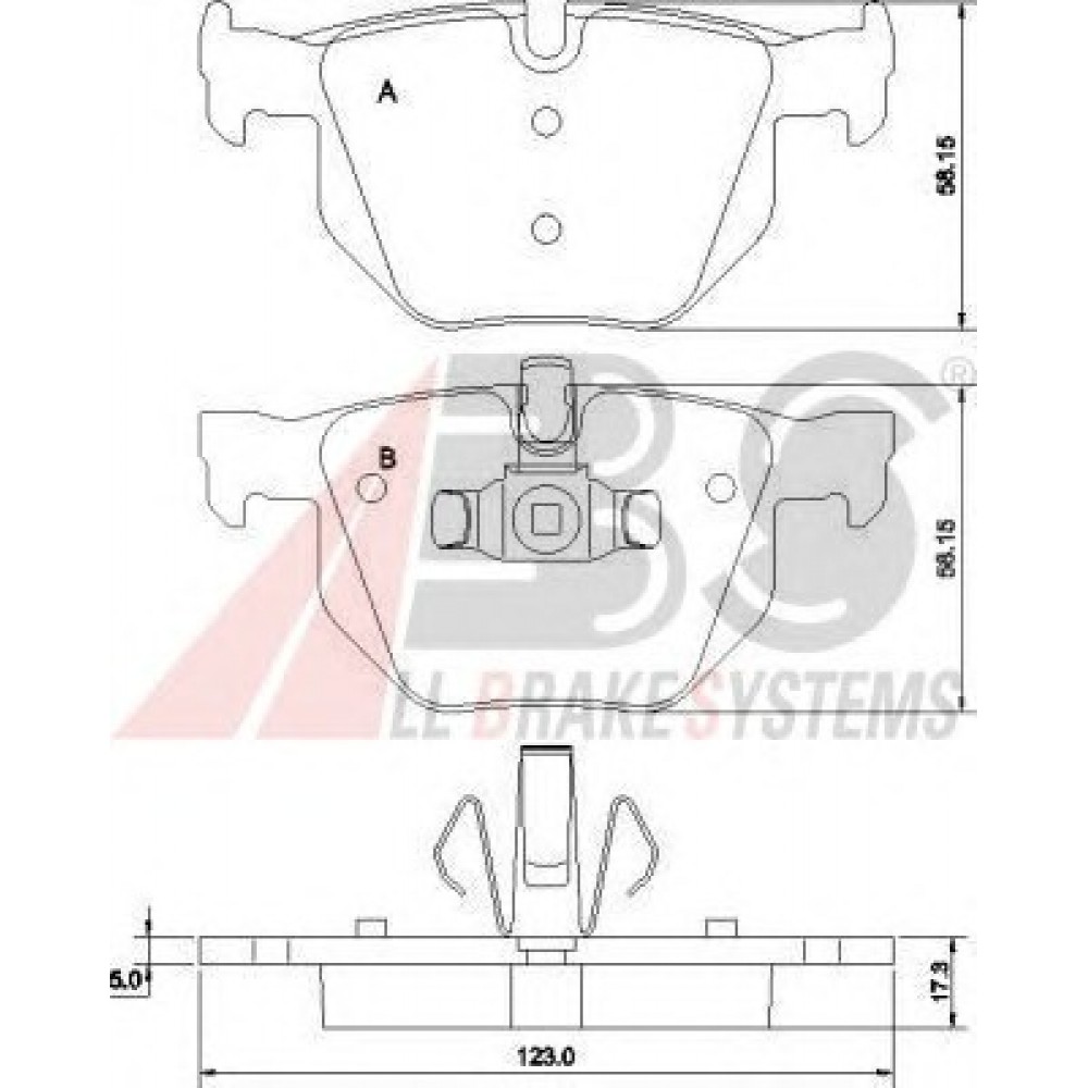 STABDŽIŲ TRINKELIŲ KOMPLEKTAS BMW E60/E61/E90/X5/X6