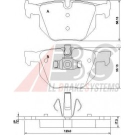 STABDŽIŲ TRINKELIŲ KOMPLEKTAS BMW E60/E61/E90/X5/X6