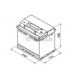 AKUMULIATORIUS BOSCH 60AH/540A D+ /242X175X190/ /B OSCH S4/