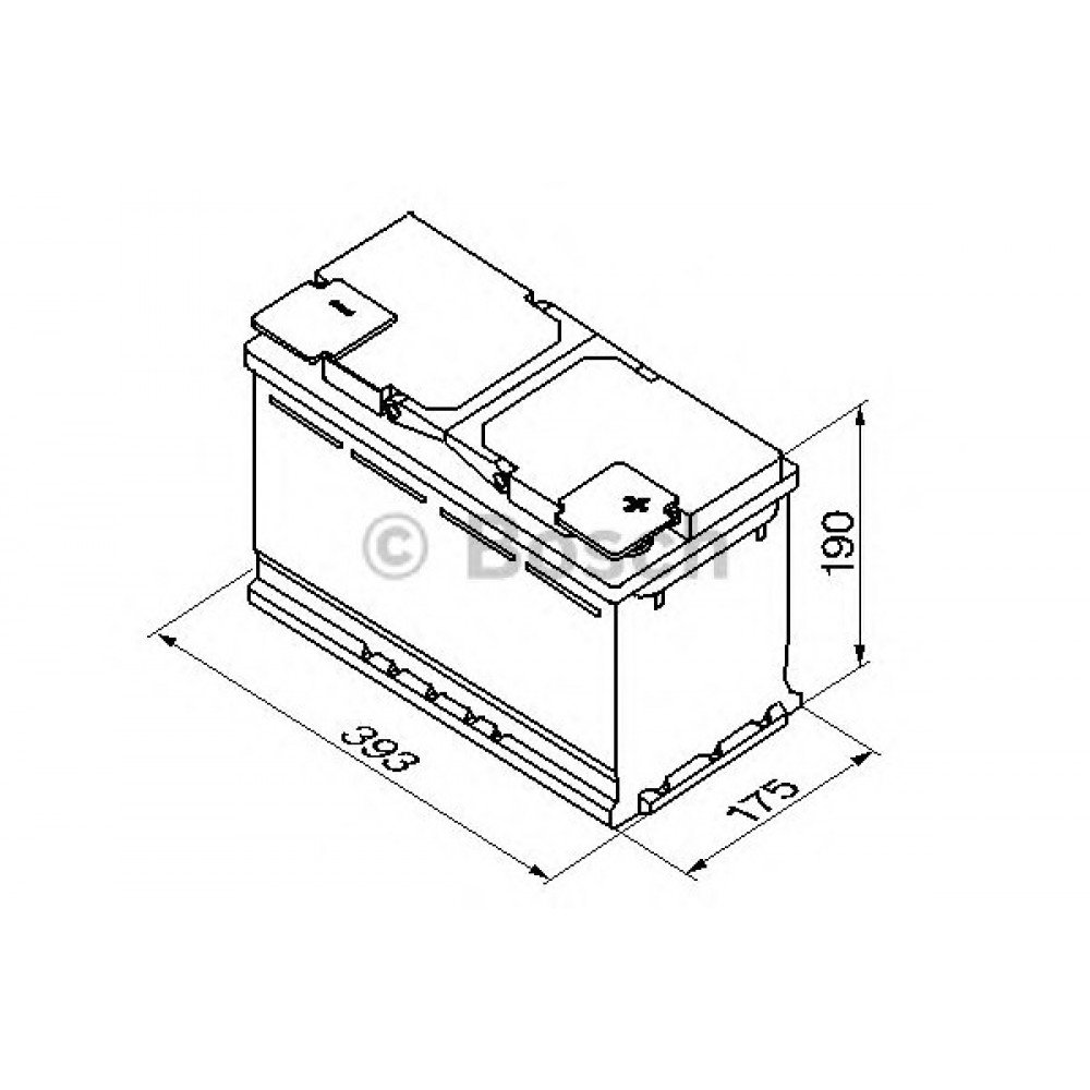 AKUMULIATORIUS BOSCH 110AH/920A D+ /393X175X190/ /BOSCH S5/