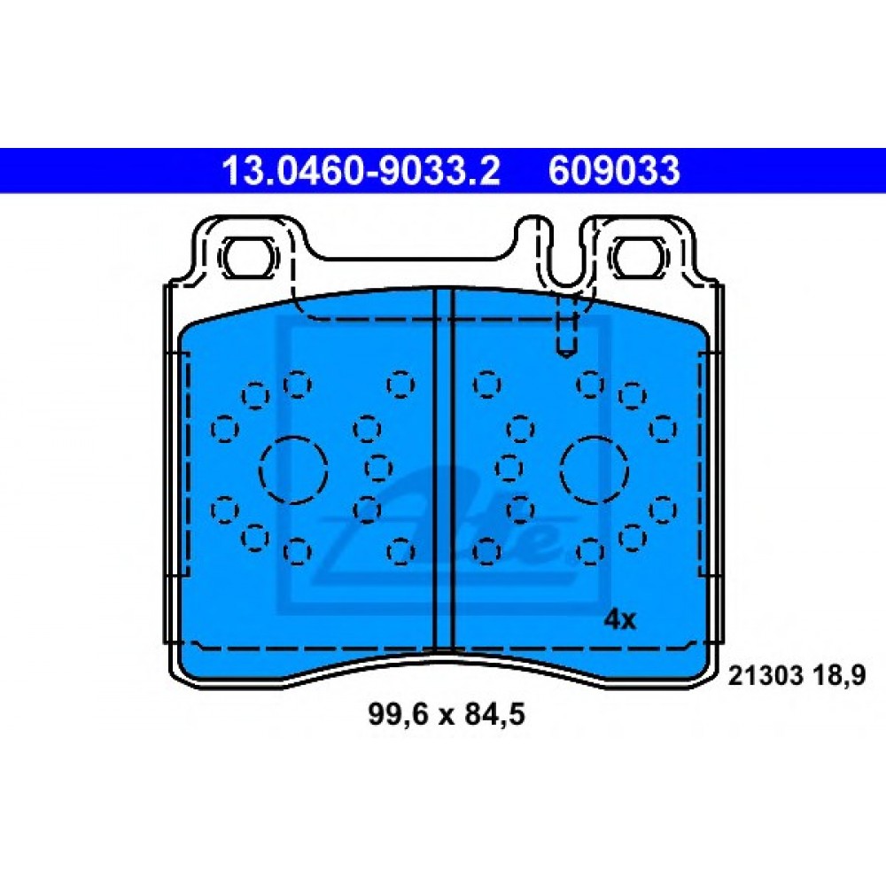 STABDŽIŲ TRINKELIŲ KOMPLEKTAS MB W140/W124 91-