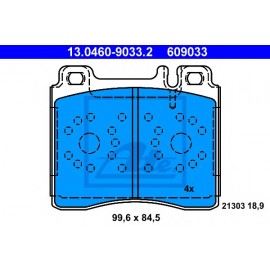 STABDŽIŲ TRINKELIŲ KOMPLEKTAS MB W140/W124 91-