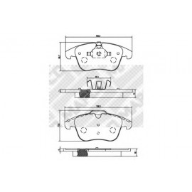 STABDŽIŲ TRINKELIŲ KOMPLEKTAS FORD MONDEO 07-/GALAXY,S-MAX 06-