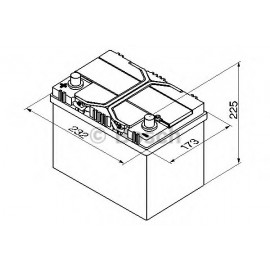 AKUMULIATORIUS BOSCH 60AH/540A K+ /232X173X225/ /BOSCH S4/