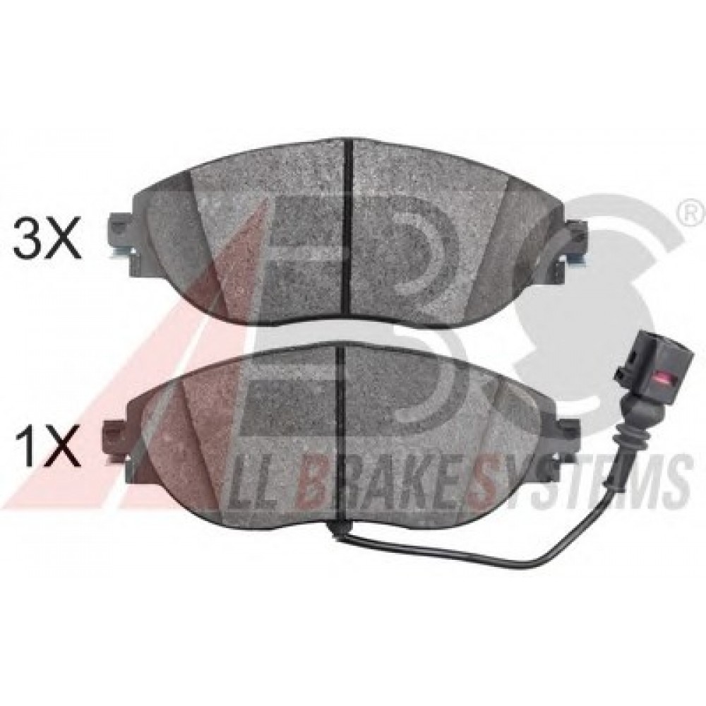 STABDŽIŲ TRINKELIŲ KOMPLEKTAS AUDI,VW,SEAT,ŠKODA 1.0-2.0H 08.12-