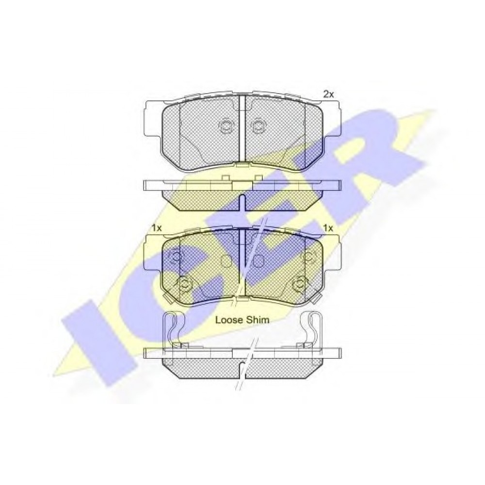 STABDŽIŲ TRINKELIŲ KOMPLEKTAS HYUNDAI,KIA GALAS