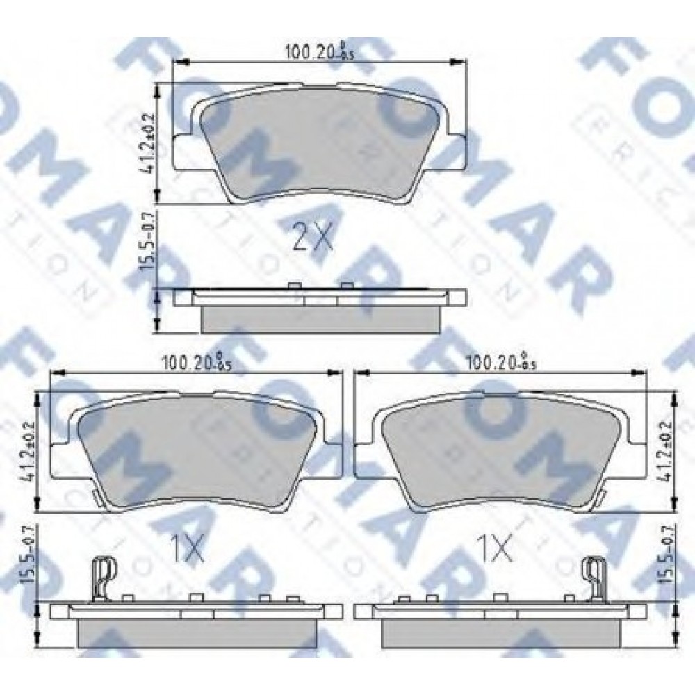 STABDŽIŲ TRINKELIŲ KOMPLEKTAS HYUNDAI I40/KIA RIO/SOUL 08-
