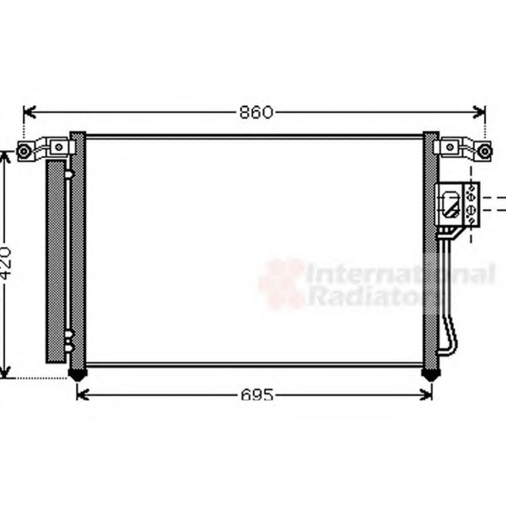 RADIATORIUS AC HYUNDAI SANTA FE 06-