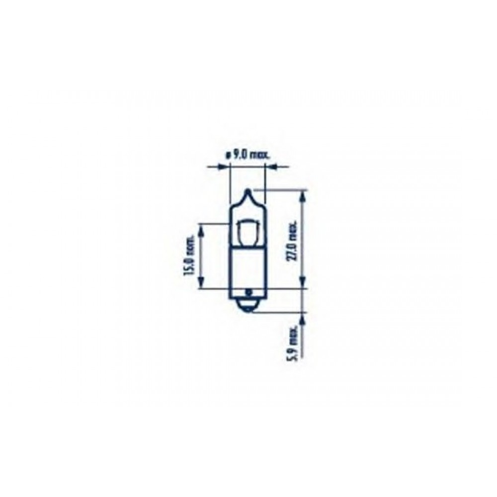 LEMPUTĖ 12V 6W BAX9S