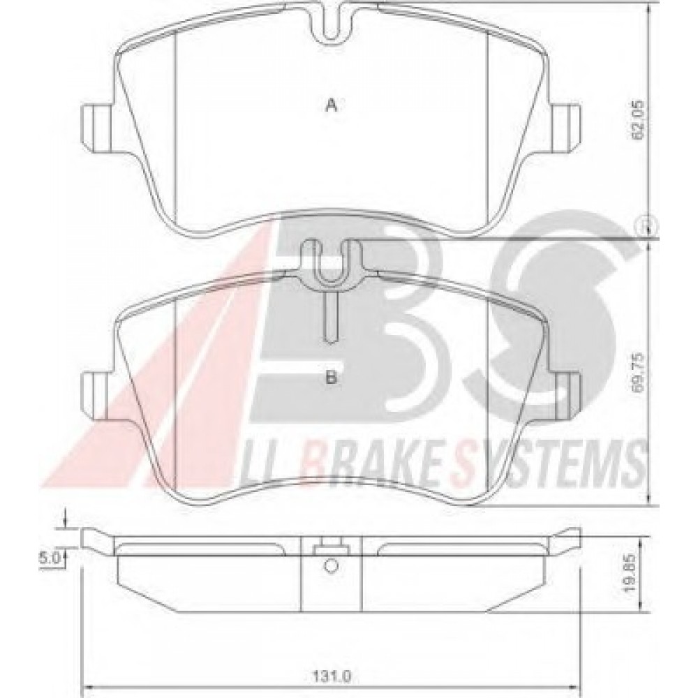 STABDŽIŲ TRINKELIŲ KOMPLEKTAS MB W203 C180-C320 00- PRIEKIS