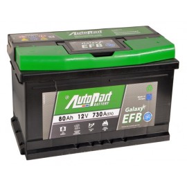 AKUMULIATORIUS AUTOPART GALAXY EFB 80AH 12V START-STOP SB