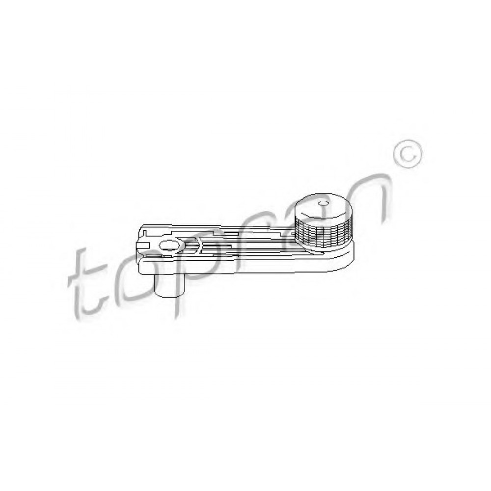 STIKLO PAKELĖJO RANKENA VW PASSAT 88-/VW T4 90-