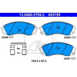 STABDŽIŲ TRINKELIŲ KOMPLEKTAS KIA CARNIVAL 06-/HYUNDAI H1 08-